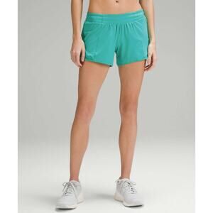 Lululemon Hotty Hot Short LR Short 4" Size 4 Kelly Green NWT